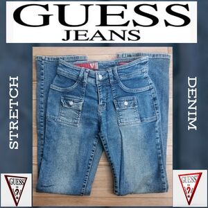 GUESS Blue Stretch Denim Jeans For Women